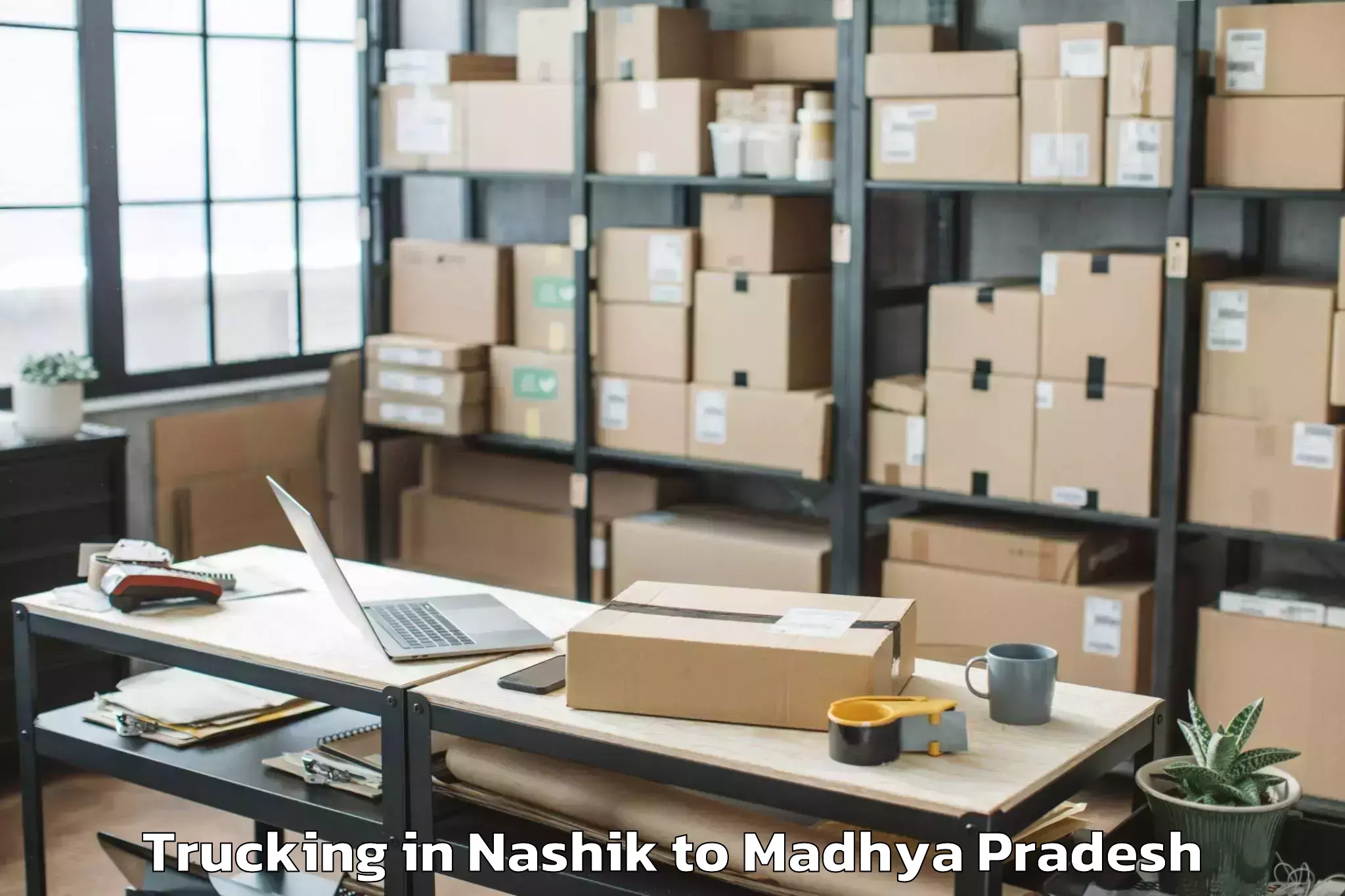 Book Nashik to Dewas Trucking Online